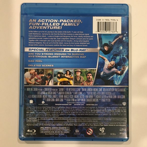 New Line Cinema JOURNEY 2 THE MYSTERIOUS ISLAND Blu-Ray & DVD Set - Picture 4 of 5